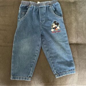 Vintage Disney Kids Blue Denim Pants